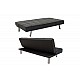 Καναπές-κρεβάτι OSLO 3Θέσιος Ύφασμα Μαύρο Bjorn 175X83X74cm OSLO5300-0013