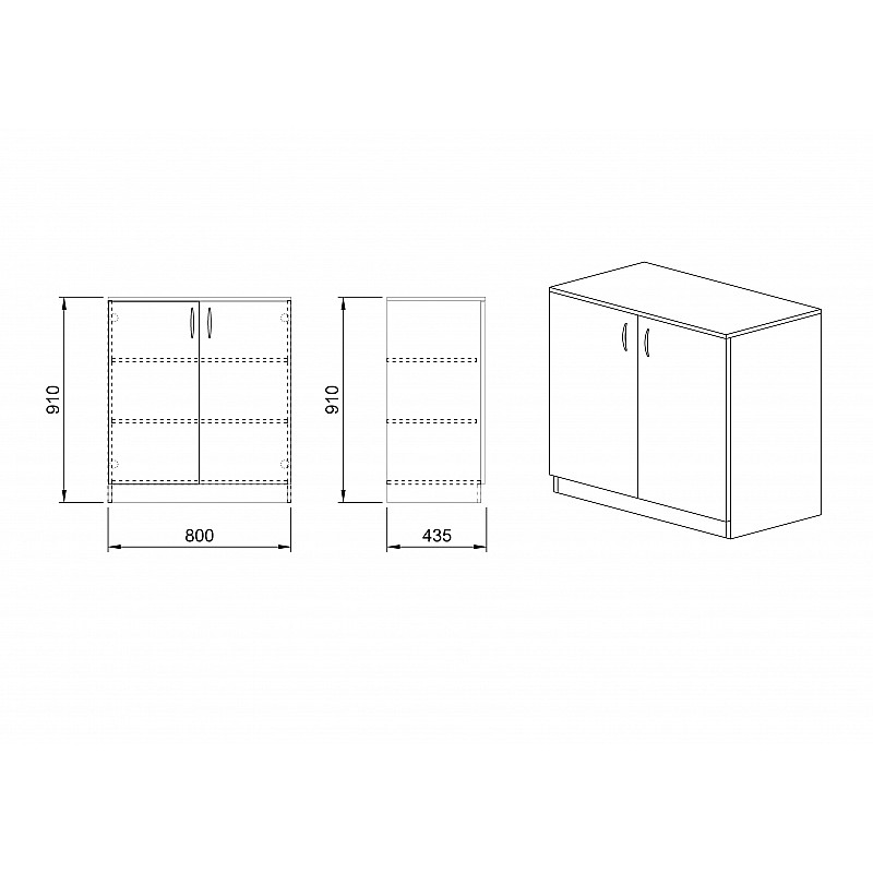 Ντουλάπι 80x43.5x91cm Bjorn sonoma μοριοσανίδα OSLO5300-3009