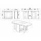 Τραπέζι πτυσσόμενο 36/160x80x76 Bjorn Dakota Oak μοριοσανίδα OSLO5300-6224 Τραπέζι πτυσσόμενο 36/160x80x76 Bjorn Dakota Oak μοριοσανίδα OSLO5300-6224