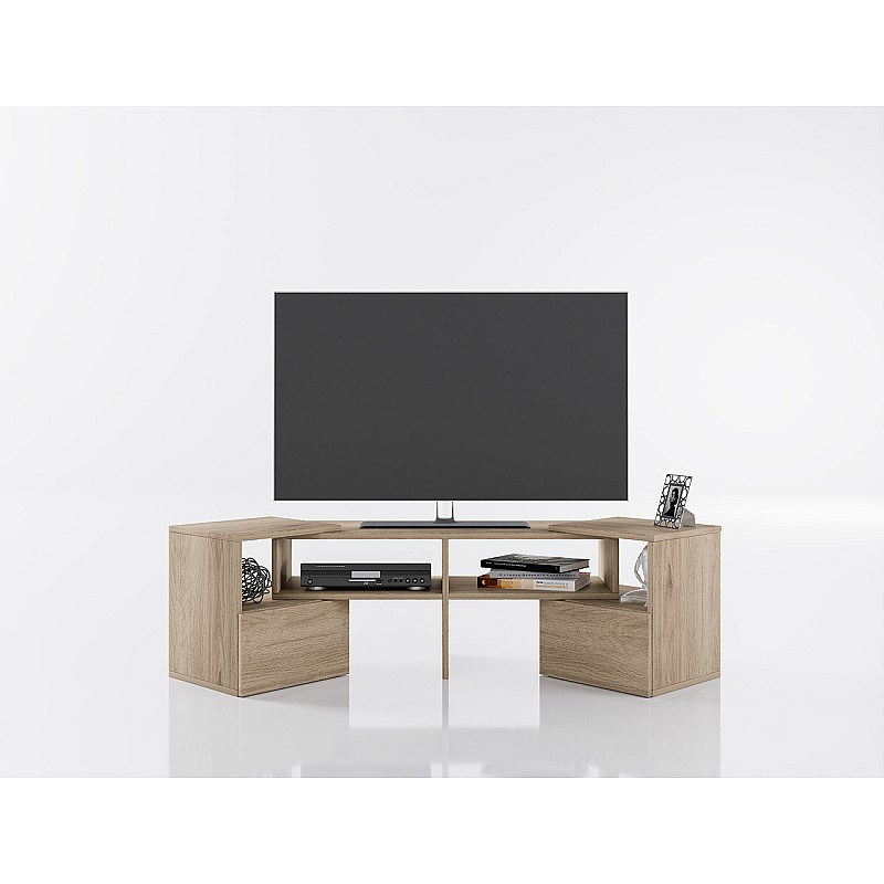 Έπιπλο τηλεόρασης 141/148x32.5/44.5x40cm Bjorn Arven Oak Natural μοριοσανίδα OSLO5300-6252