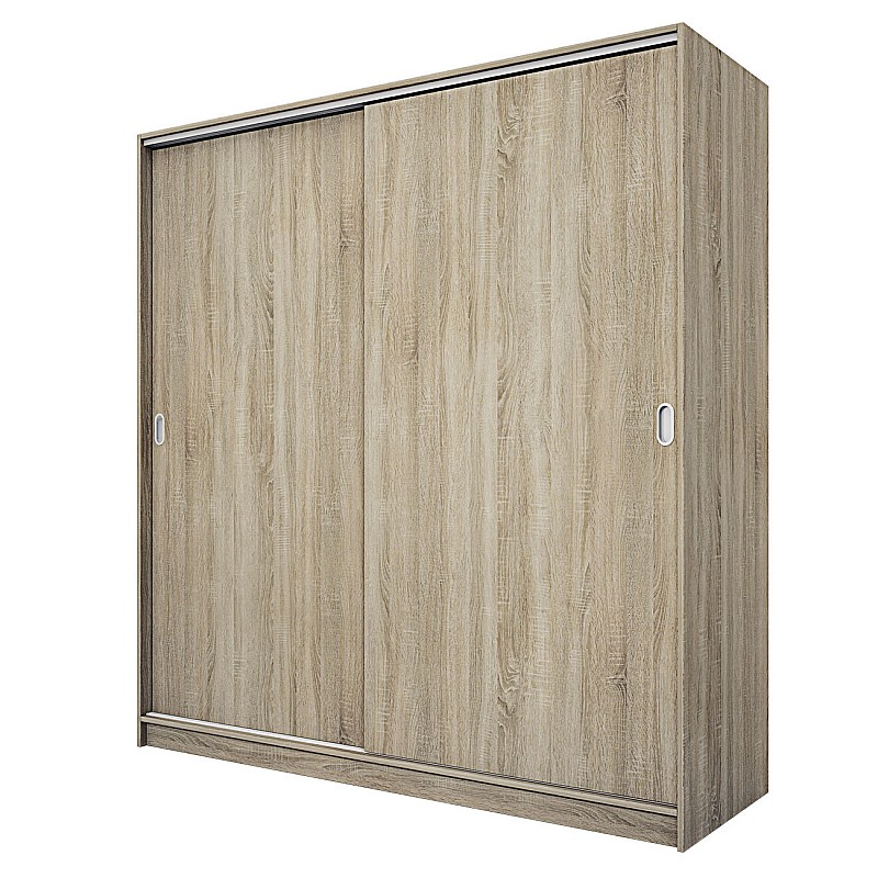 Ντουλάπα συρόμενη 180x59x191cm Bjorn sonoma μοριοσανίδα OSLO5300-1009