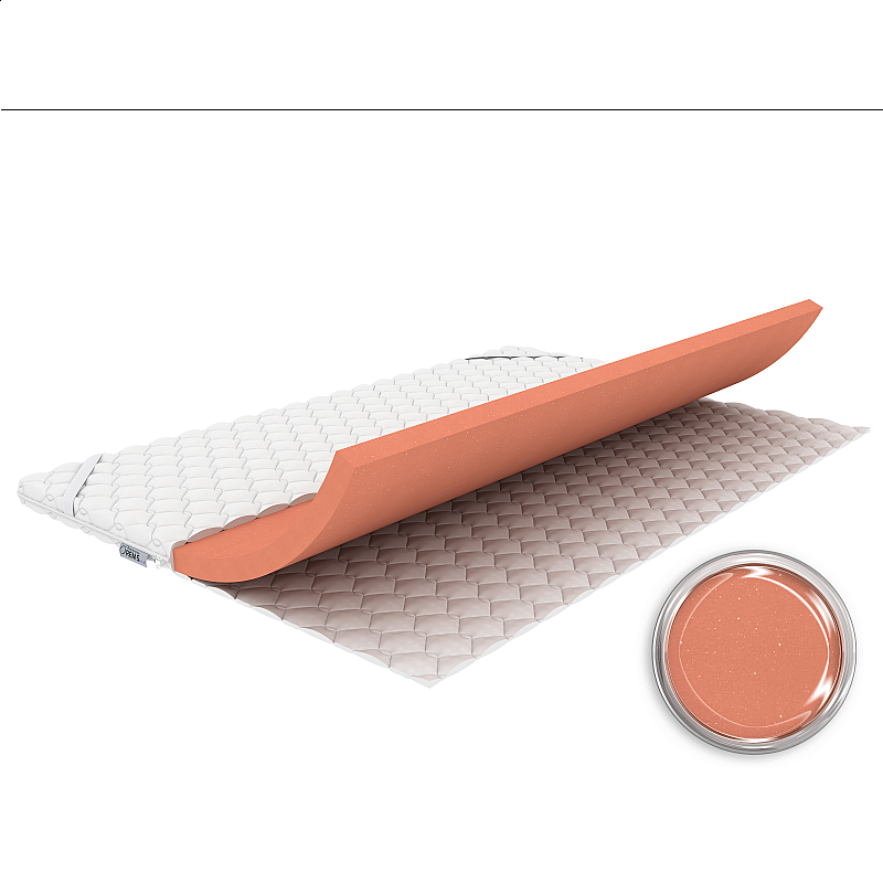 Επίστρωμα Topper Gello Foam 90x200x7cm Bjorn (roll packing) 