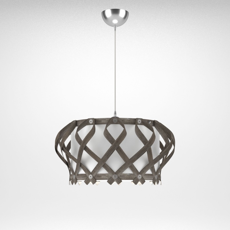 Φωτιστικό Κρεμαστό Venice Μονόφωτο Γκρί (PP-PVC) Ε27 42x42x80cm