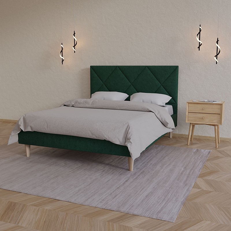 Κρεβάτι Fortuna Κυπαρισσί 160x200cm Κρεβάτι Fortuna Κυπαρισσί 160x200cm