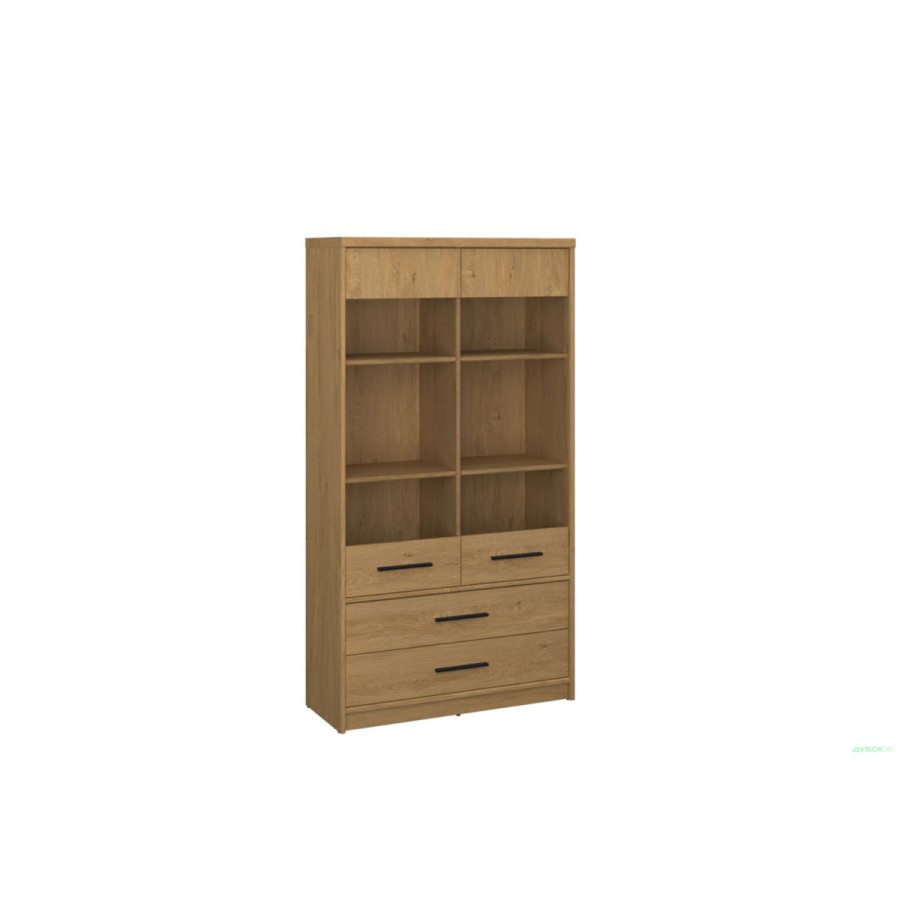 Βιτρίνα Pavi Βελανιδιά με 2 συρτάρια 84.3x33.8x156.4cm