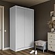 Ντουλάπα Linea Λευκή 120x60x215cm Ντουλάπα Linea Λευκή 120x60x215cm