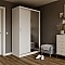 Ντουλάπα Linea Λευκή με καθρέφτη 120x60x215cm