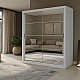 Ντουλάπα Reflex Λευκή με καθρέφτη 180x60x215cm Ντουλάπα Reflex Λευκή με καθρέφτη 180x60x215cm