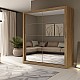 Ντουλάπα Reflex Χρυσό Δρυς με καθρέφτη 180x60x215cm Ντουλάπα Reflex Χρυσό Δρυς με καθρέφτη 180x60x215cm