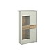 Βιτρίνα Karin Cashmere-Evoke Oak 86x36.5x153cm Βιτρίνα Karin Cashmere-Evoke Oak 86x36.5x153cm