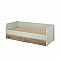 Κρεβάτι Karin Μονό Cashmere-Evoke Oak με πάτωμα 90x200cm