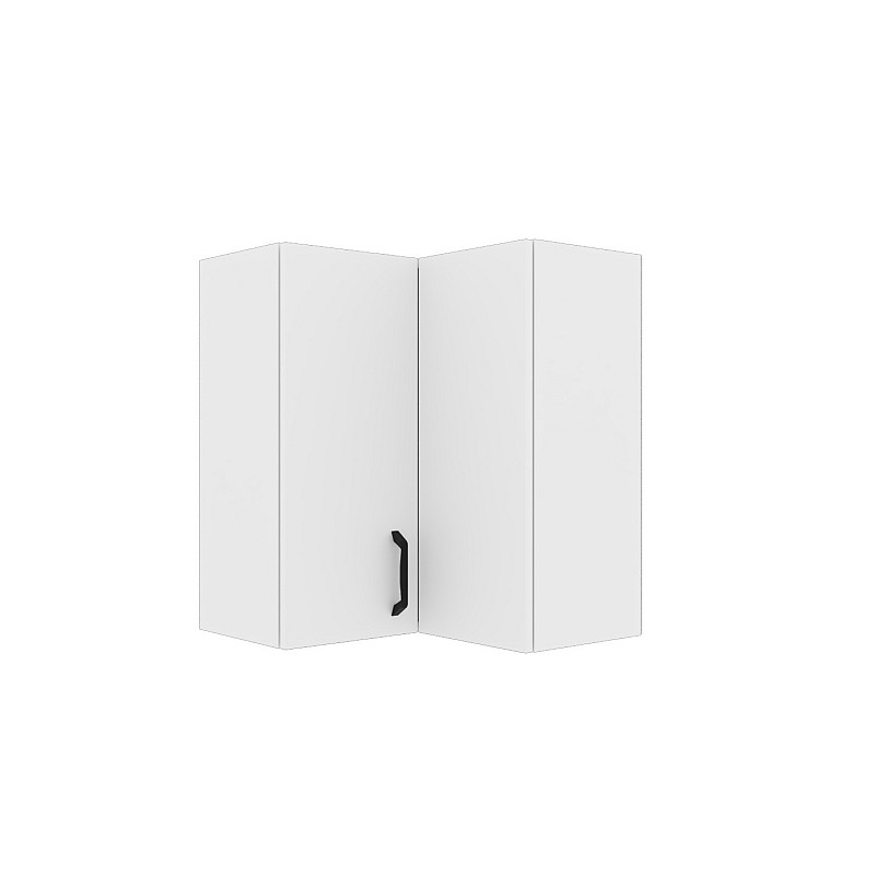 Modest Πάνω Ντουλάπι Γωνιακό Λευκό 60-60x32x72cm