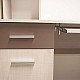 Γραφείο Cross Λευκό Latte-Mόκκα 120x59,2x202εκ Γραφείο Cross Λευκό Latte-Mόκκα 120x59,2x202εκ