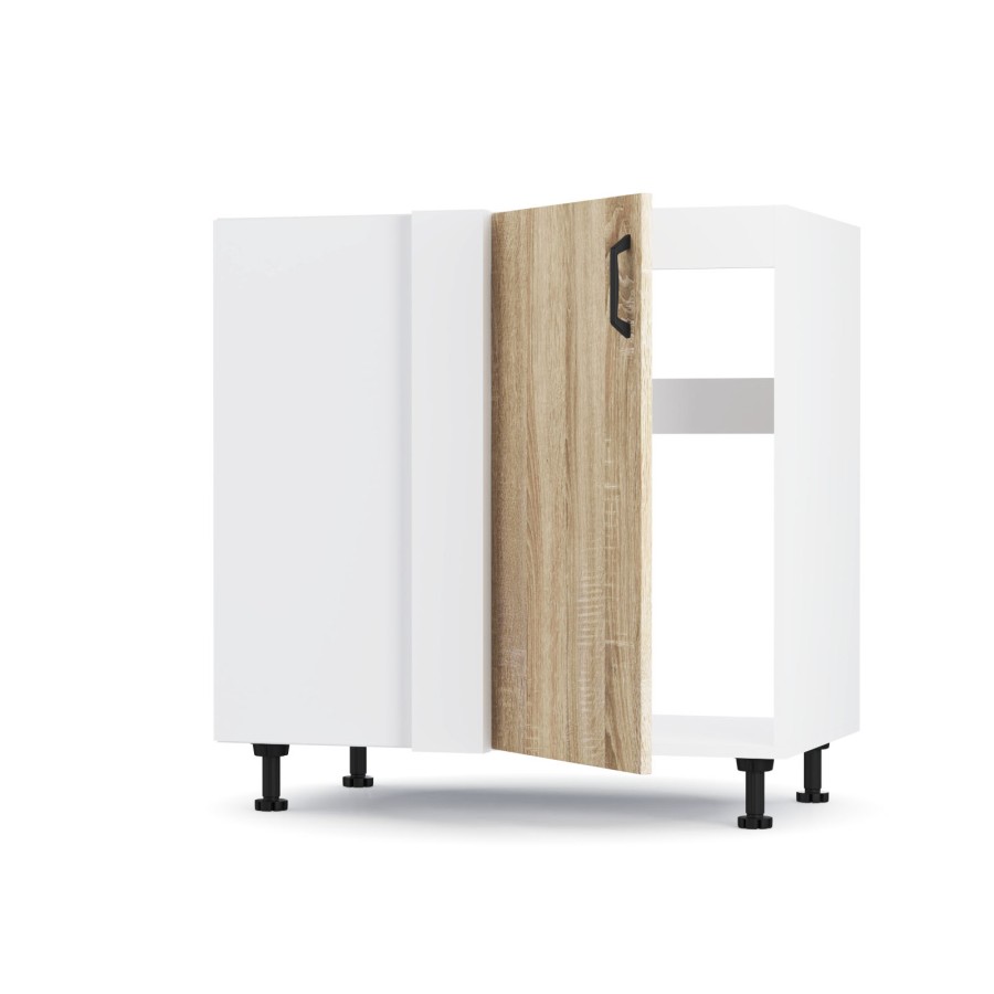 Modest Κάτω Γωνιακό Ντουλάπι Σονόμα 100x48x82cm.