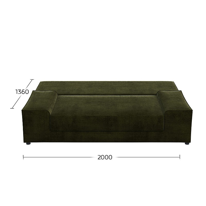Καναπές Κρεβάτι Favorite Τριθέσιος Λαδί 200x81x71cm Καναπές Κρεβάτι Favorite Τριθέσιος Λαδί 200x81x71cm