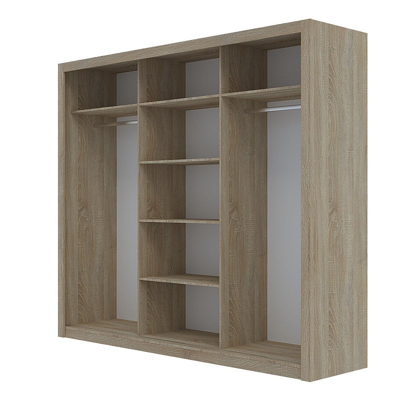 Ντουλάπα Grandio Σονόμα 250x60x215cm Ντουλάπα Grandio Σονόμα 250x60x215cm