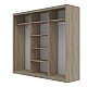 Ντουλάπα Grandio Σονόμα 250x60x215cm Ντουλάπα Grandio Σονόμα 250x60x215cm