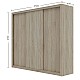 Ντουλάπα Grandio Σονόμα με καθρέφτη 250x60x215cm Ντουλάπα Grandio Σονόμα με καθρέφτη 250x60x215cm
