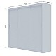 Ντουλάπα Grandio Λευκή με καθρέφτη 250x60x215cm Ντουλάπα Grandio Λευκή με καθρέφτη 250x60x215cm