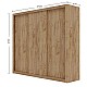 Ντουλάπα Grandio Χρυσό Δρυς με καθρέφτη 250x60x215cm Ντουλάπα Grandio Χρυσό Δρυς με καθρέφτη 250x60x215cm
