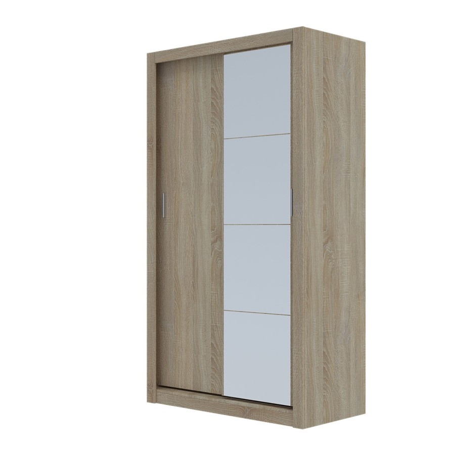 Ντουλάπα Linea Σονόμα με καθρέφτη 120x60x215cm