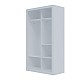 Ντουλάπα Linea Λευκή με καθρέφτη 120x60x215cm Ντουλάπα Linea Λευκή με καθρέφτη 120x60x215cm