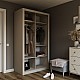 Ντουλάπα Linea Cashmere με καθρέφτη 120x60x215cm Ντουλάπα Linea Cashmere με καθρέφτη 120x60x215cm