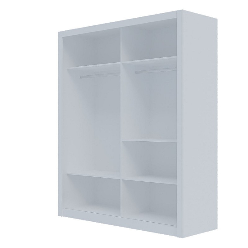 Ντουλάπα Reflex Λευκή 180x60x215cm Ντουλάπα Reflex Λευκή 180x60x215cm