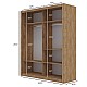 Ντουλάπα Reflex Χρυσό Δρυς 180x60x215cm Ντουλάπα Reflex Χρυσό Δρυς 180x60x215cm