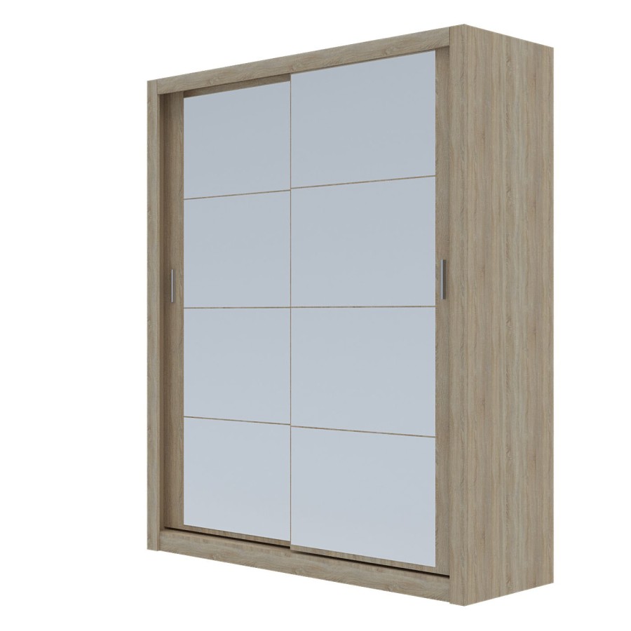 Ντουλάπα Reflex Σονόμα με καθρέφτη 180x60x215cm