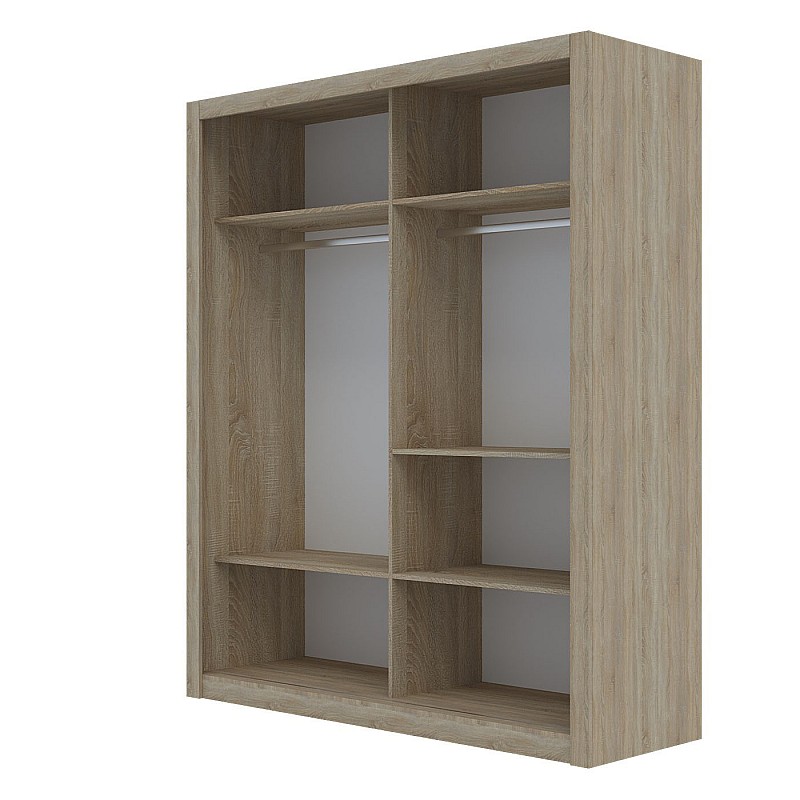 Ντουλάπα Reflex Σονόμα με καθρέφτη 180x60x215cm Ντουλάπα Reflex Σονόμα με καθρέφτη 180x60x215cm