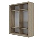 Ντουλάπα Reflex Σονόμα με καθρέφτη 180x60x215cm Ντουλάπα Reflex Σονόμα με καθρέφτη 180x60x215cm