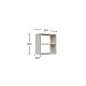 Κρεμαστό Ράφι Shelf Λευκό 33x20x36cm Κρεμαστό Ράφι Shelf Λευκό 33x20x36cm