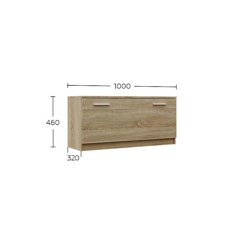 Παπουτσοθήκη Reno Σονόμα 100x32x46cm