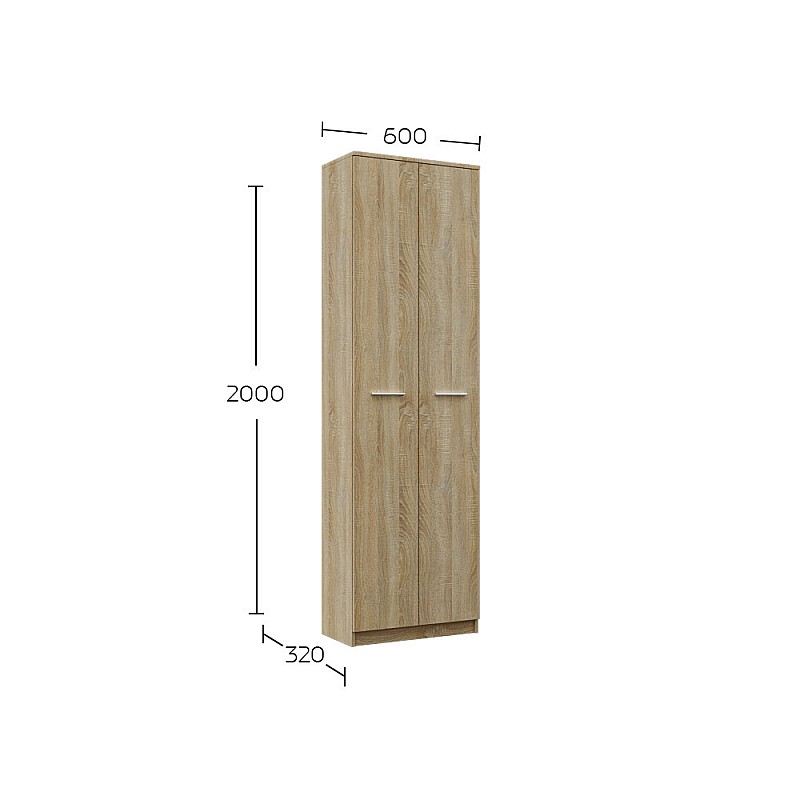 Σετ Εισόδου Reno-B Σονόμα 160x32x200cm Σετ Εισόδου Reno-B Σονόμα 160x32x200cm