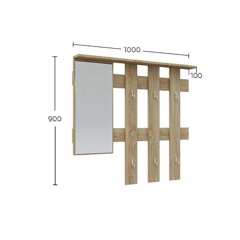 Σετ Εισόδου Reno-S Σονόμα 60x32x200cm Σετ Εισόδου Reno-S Σονόμα 60x32x200cm