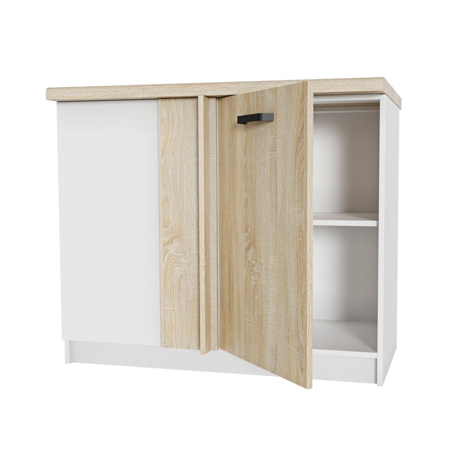 Anita Κάτω Γωνιακό Ντουλάπι Σονόμα 100x60x82cm.