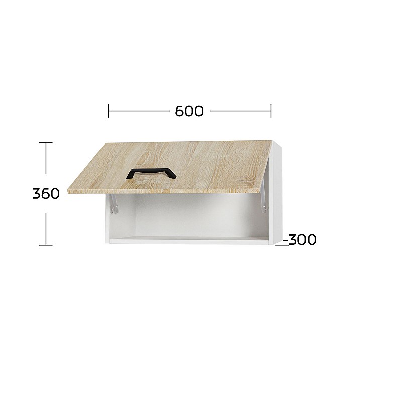 Anita Πάνω Ντουλάπι Απορροφητήρα Σονόμα 60x30x36εκ Anita Πάνω Ντουλάπι Απορροφητήρα Σονόμα 60x30x36εκ