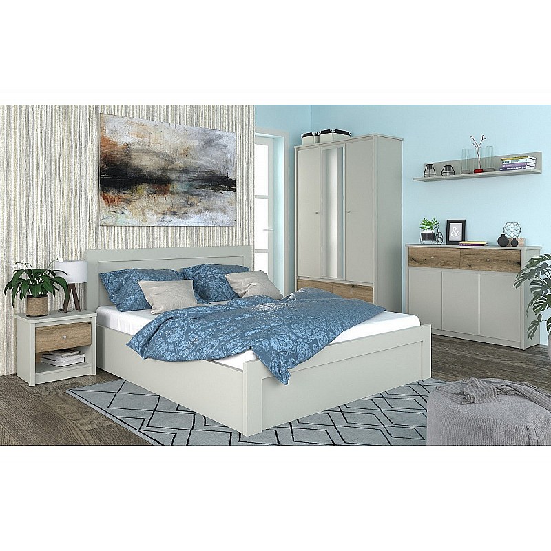 Κρεβάτι Karin Διπλό Cashmere χωρίς πάτωμα 160x200cm Κρεβάτι Karin Διπλό Cashmere χωρίς πάτωμα 160x200cm