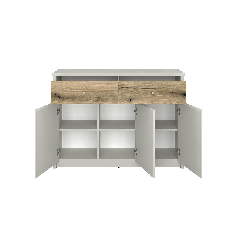 Μπουφές Karin Cashmere-Evoke Oak 126x36.5x91cm