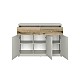 Μπουφές Karin Cashmere-Evoke Oak 126x36.5x91cm Μπουφές Karin Cashmere-Evoke Oak 126x36.5x91cm