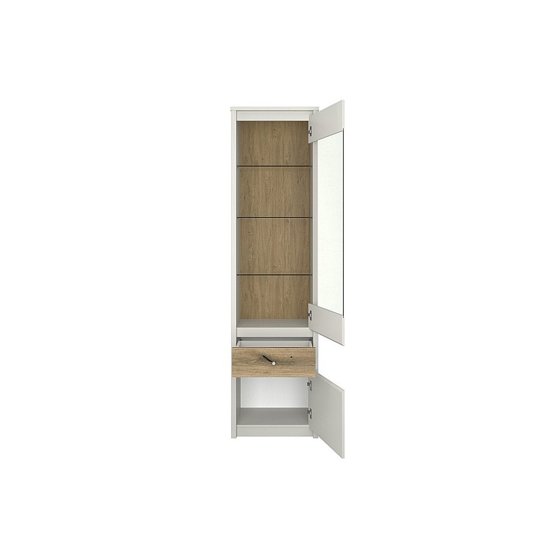 Βιτρίνα Karin Cashmere-Evoke Oak 56x36.5x210.5cm Βιτρίνα Karin Cashmere-Evoke Oak 56x36.5x210.5cm