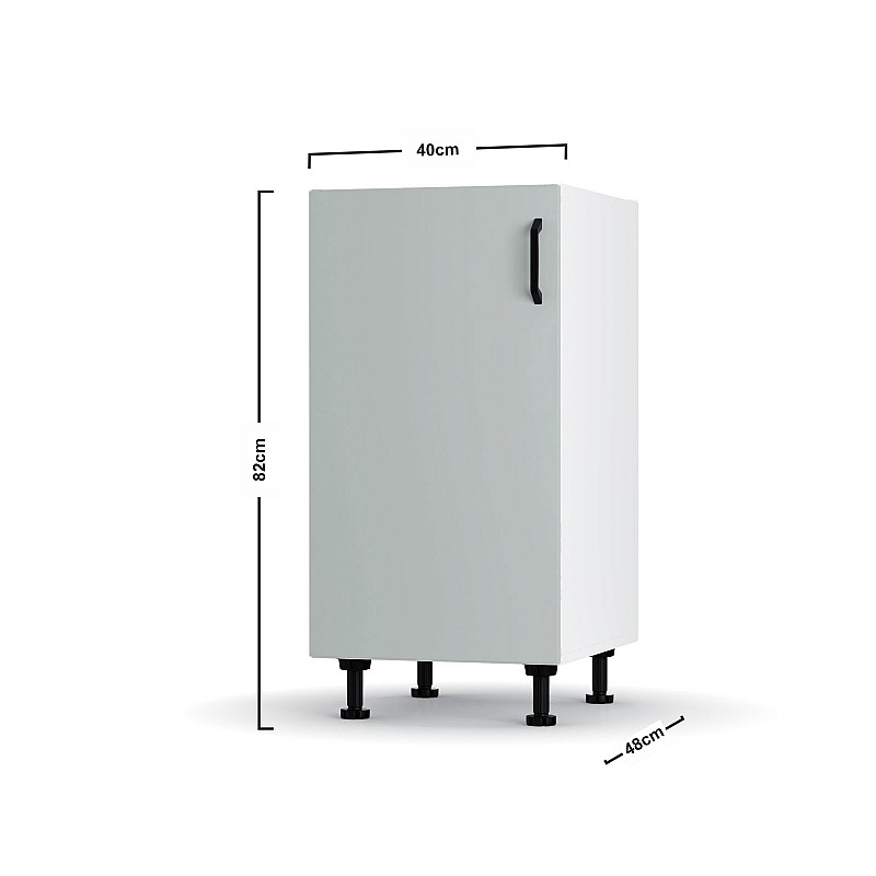 Modest Κάτω Ντουλάπι Γκρι 40x48x82cm