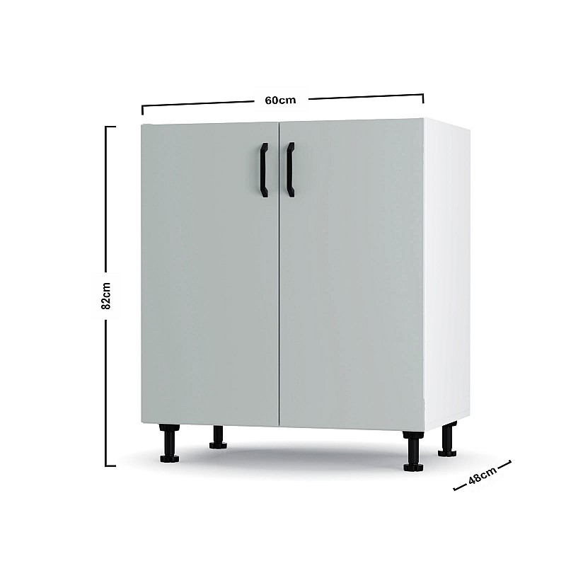 Modest Κάτω Ντουλάπι Γκρι 60x48x82 εκ