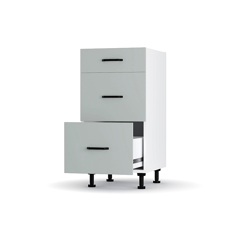 Modest Κάτω Ντουλάπι Συρταριέρα Γκρι  40x48x82 εκ