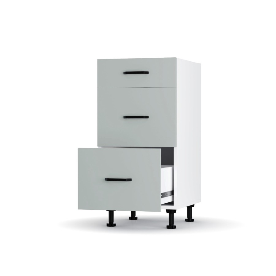 Modest Κάτω Ντουλάπι Συρταριέρα Γκρι  40x48x82 εκ