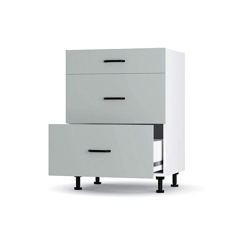 Modest Κάτω Ντουλάπι Συρταριέρα Γκρι  60x48x82εκ