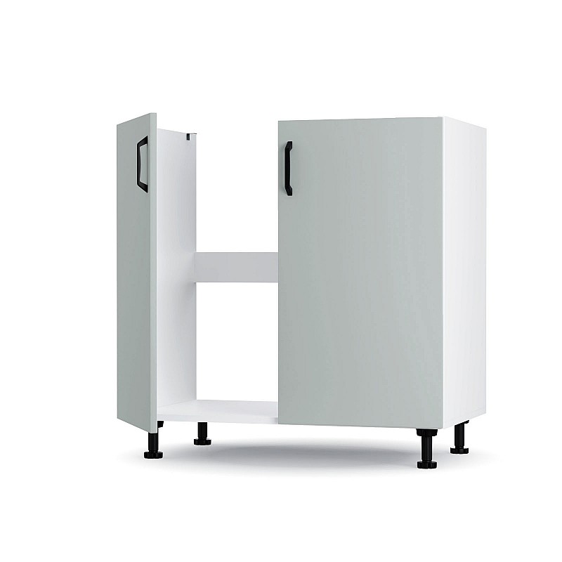 Modest Κάτω Ντουλάπι Νεροχύτη Γκρι 80x48x82cm