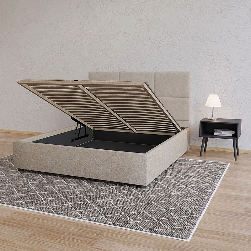 Κρεβάτι Lanotta Μπεζ 160x200cm