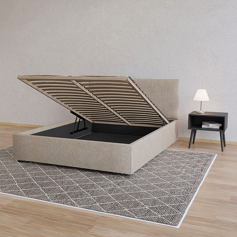 Κρεβάτι Billy Μπεζ 150x200cm